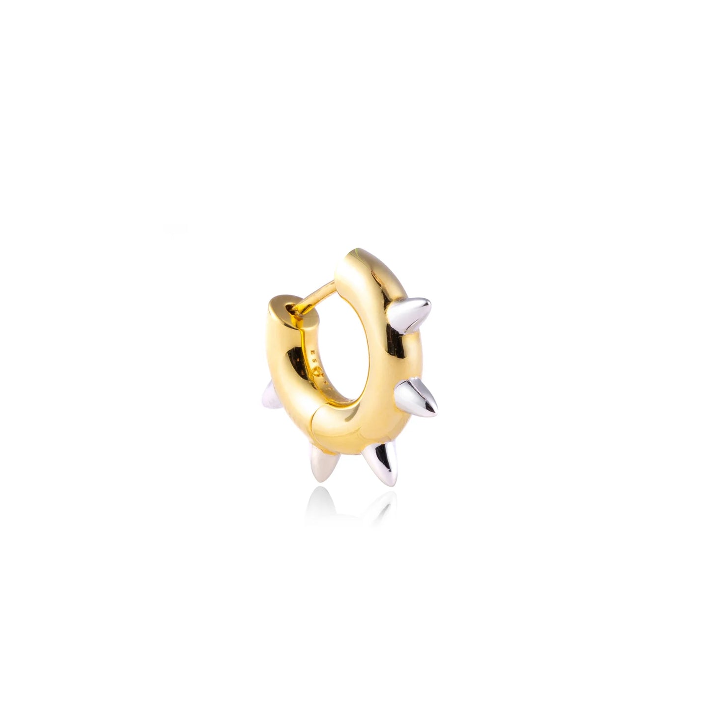 Single Silver Rhodium