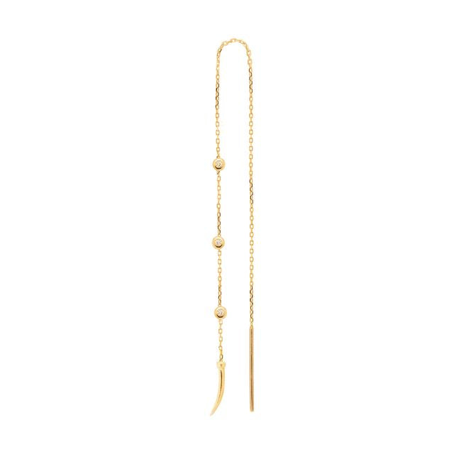 Single Orbit Fang Earring