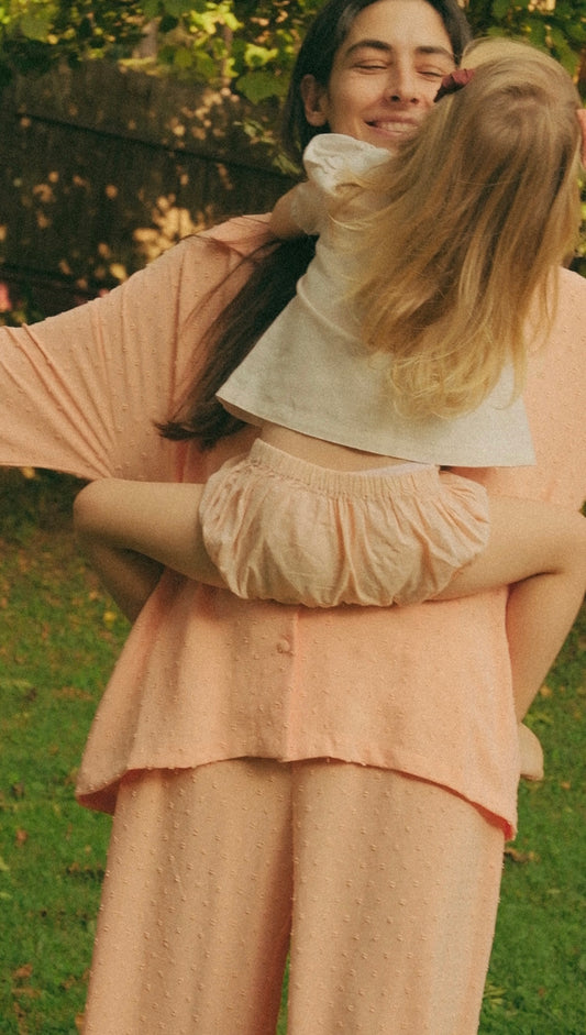Peach Pijama Shirt