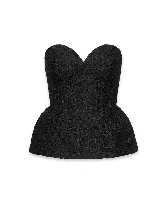 Black Jacquard Corset/Top