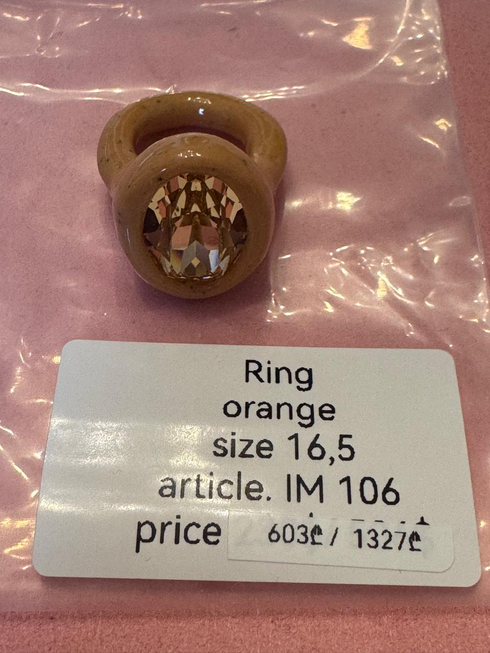 Lili archive orange cookie ring