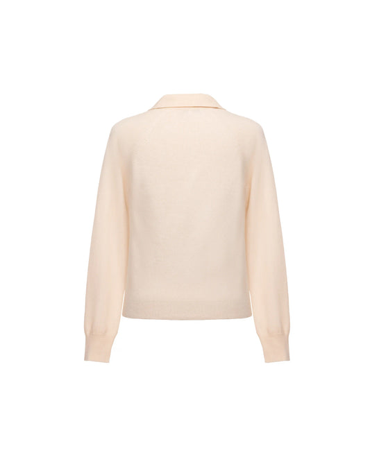 Cashmere knit polo