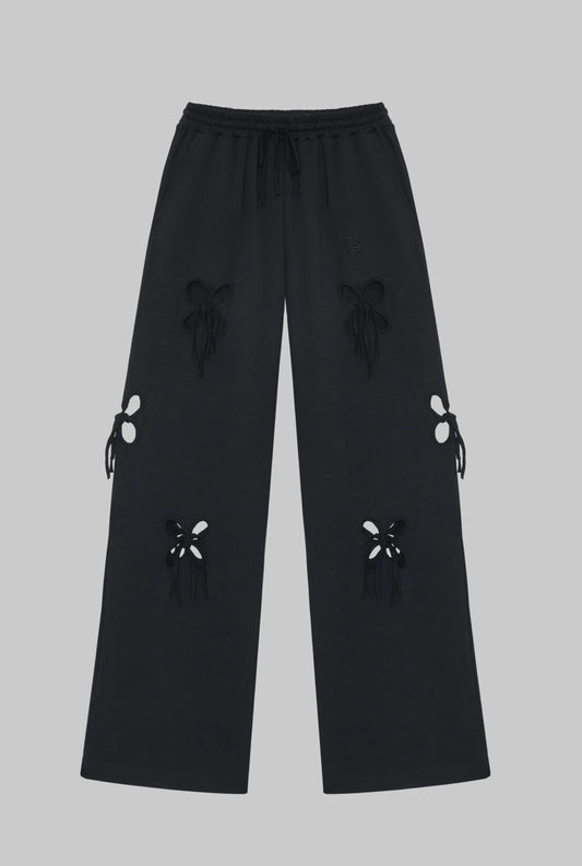 BLACK PETAL PANTS