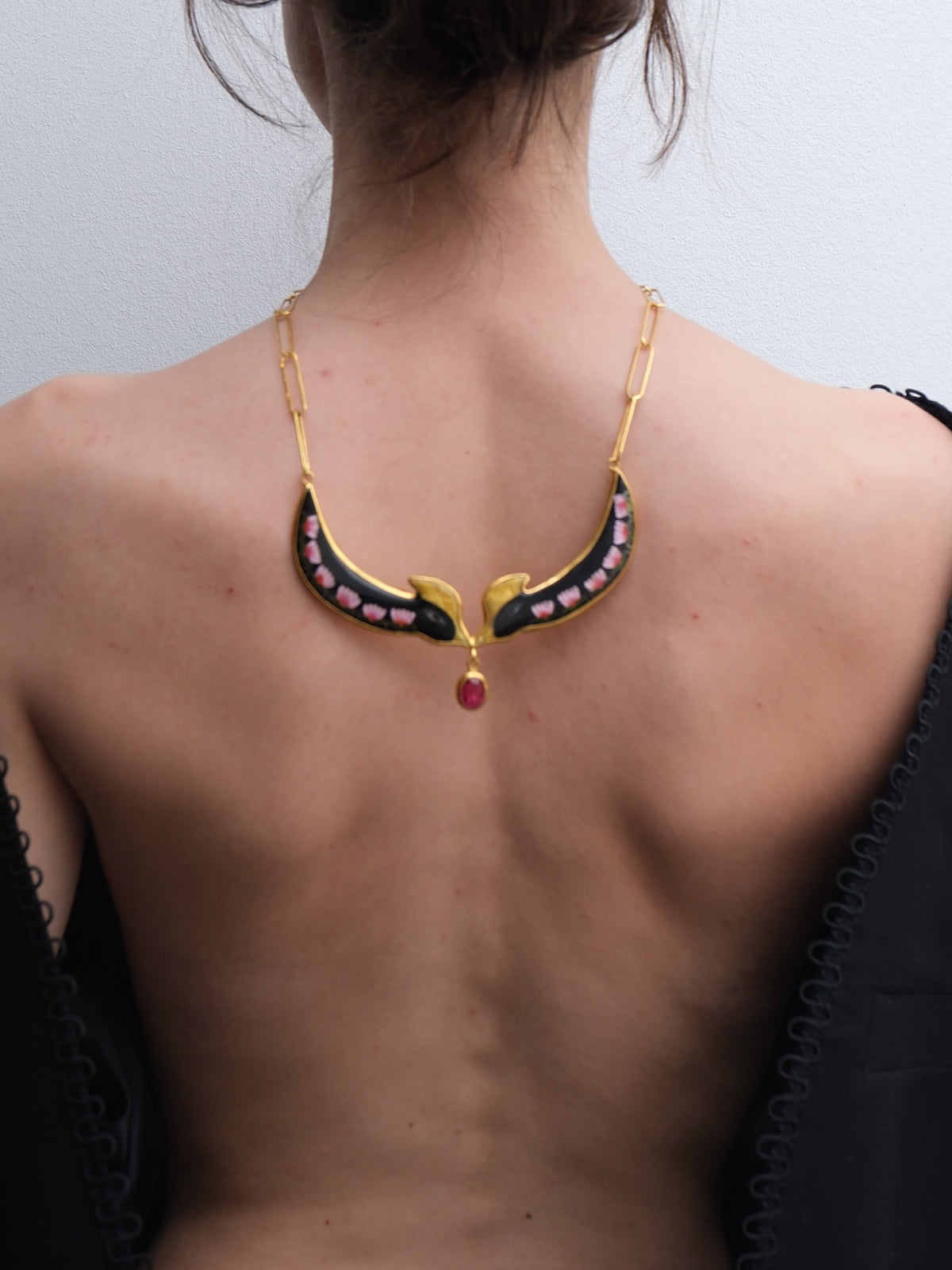 Black Birds In love Necklace