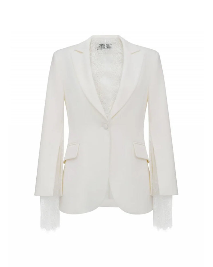 Blazer With Lace