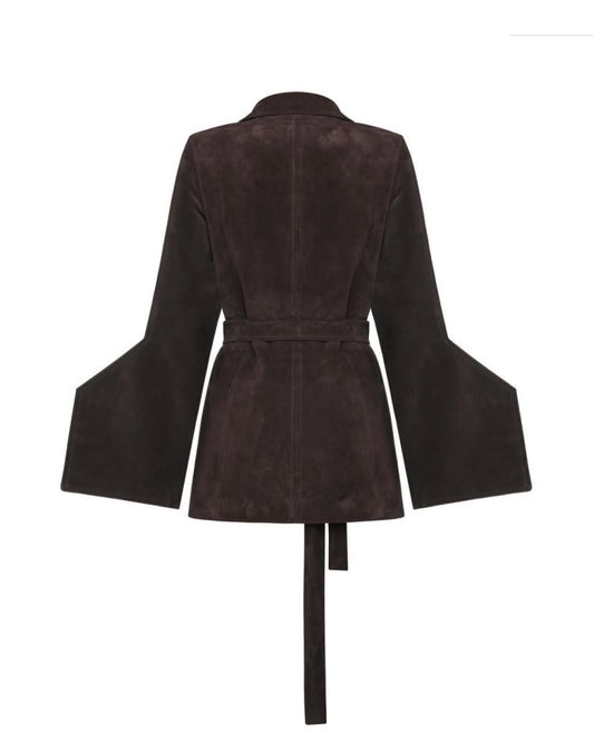 Belted Suede Jacket