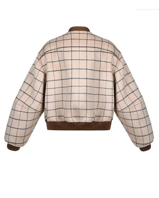 Wool Geometric Bomber