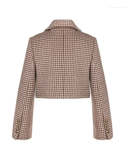 Wool "Houdstooth" Jacket