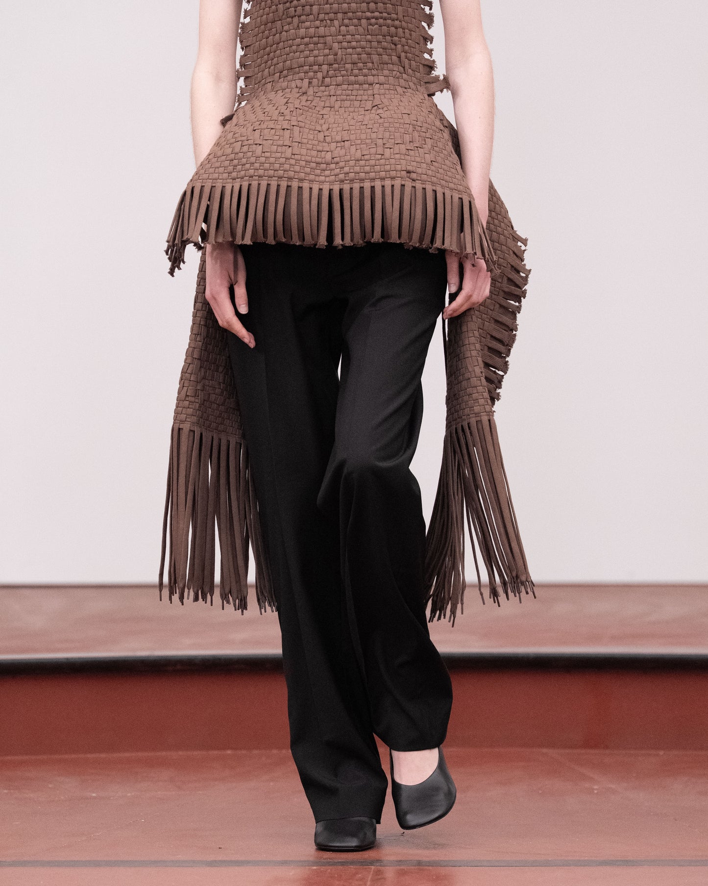 Shoelaces Woven Top