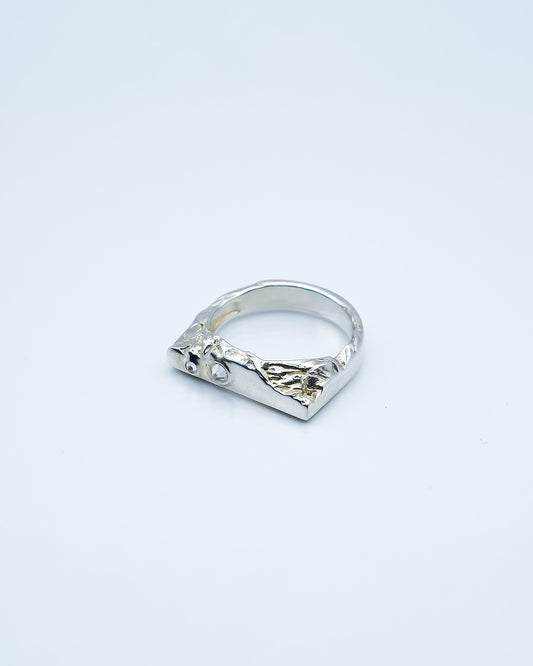 Ring Cliff w Mossanite