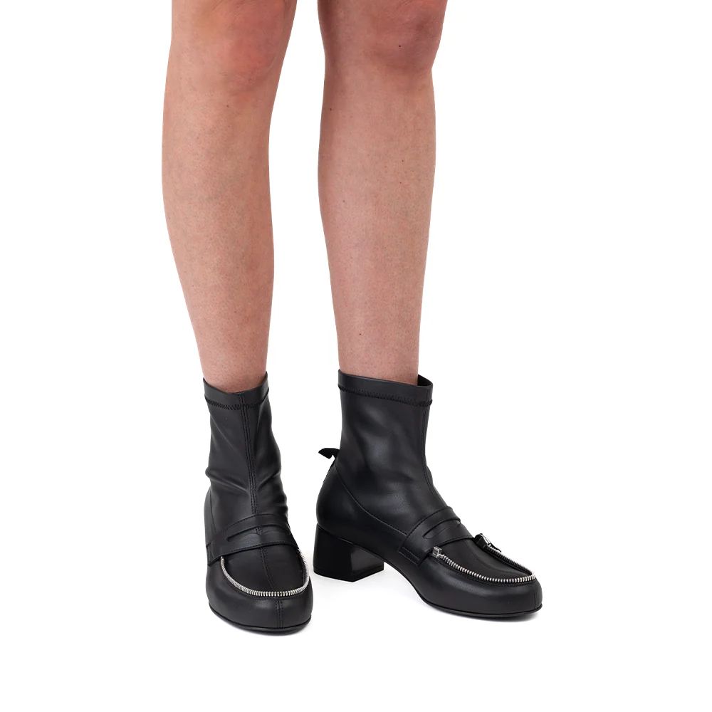 black vegan boots