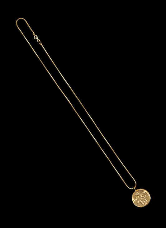 Gold Necklace with Georgian Abazi Coin