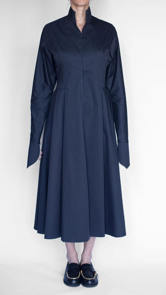 Akhalukhi shirt dress blue