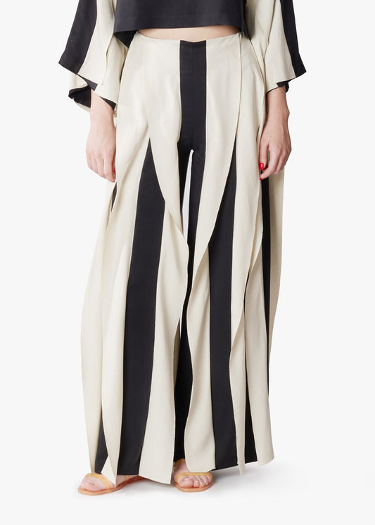 Tencel striped pants