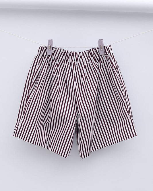IERI Burgundy & White Striped Pajama