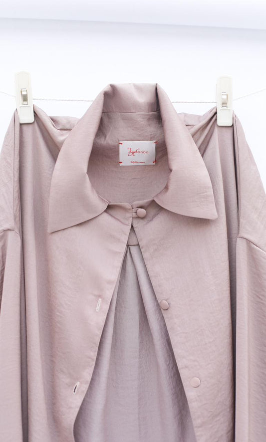 IERI Dusty mauve pajama shirt