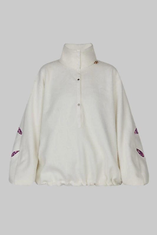 BELLFLOWER FLEECE SWEATSHIRT JKIM ivory