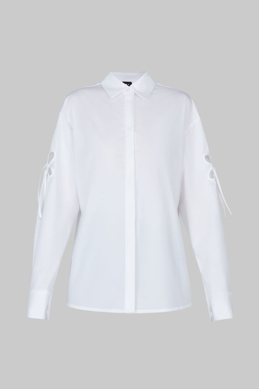 white PETAL SHIRT