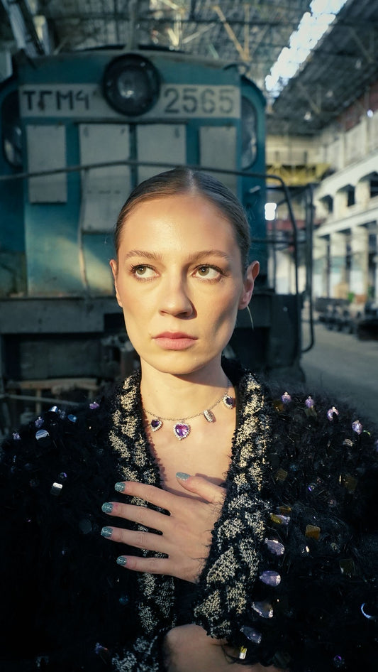 Black Embroidered Cardigan