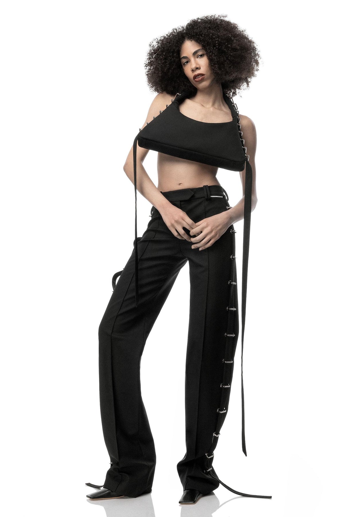Metal Detail Pants