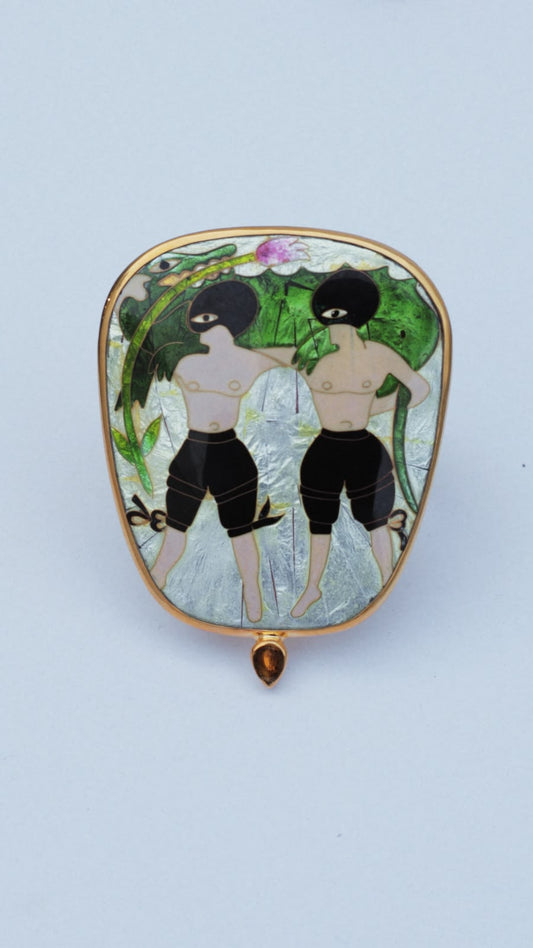 The Garden Twins Enamel Bracelet
