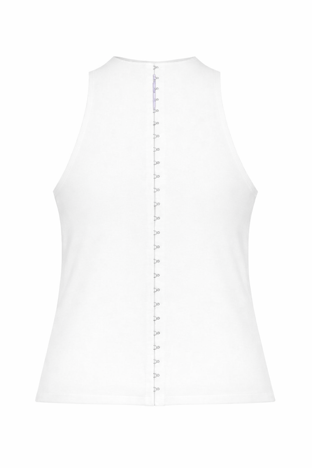 White slim fit top on hooks