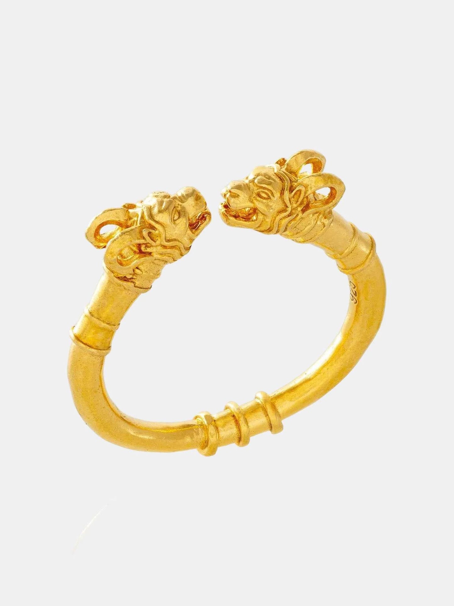 the horned lion head ring