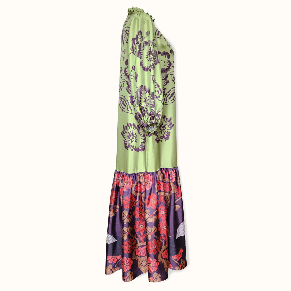 Dress "Storks" Silk