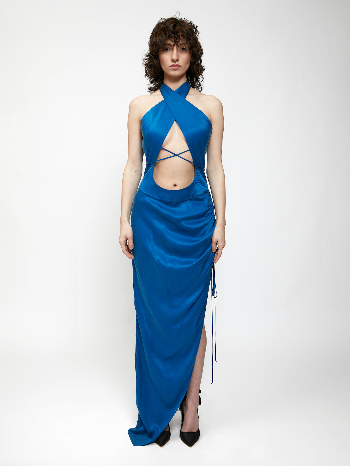Cut-Out Dress (PF2314-SKY-BLUE-BLACK)