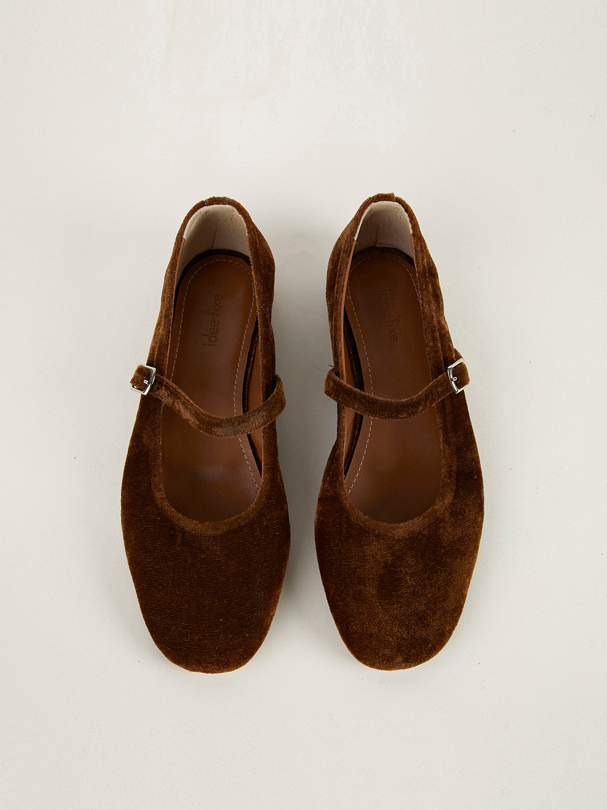 RIVER MARY JANES — BROWN VELVET