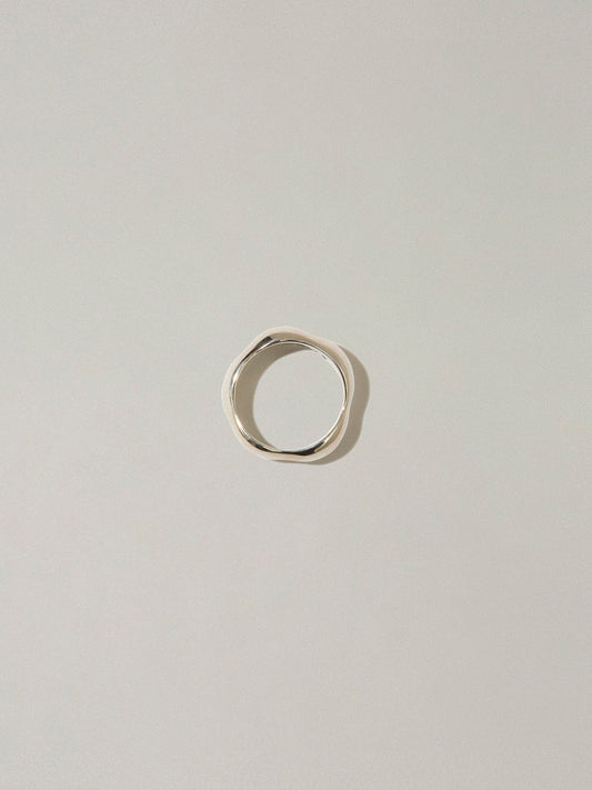 Silver irregular ring