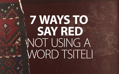 7 WAYS TO SAY RED IN GEORGIAN NOT USING A WORD TSITELI