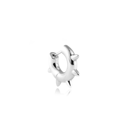 Single Silver Rhodium