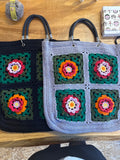 PINATA KNITTED BAG with flowers