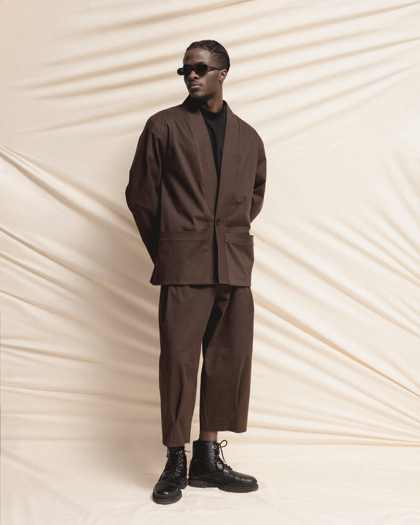 Wide-Leg Cropped Trousers