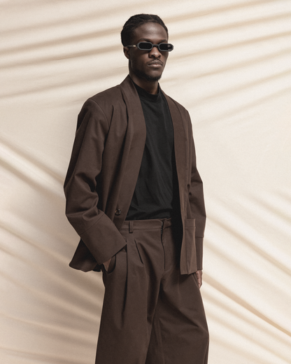 Wide-Leg Cropped Trousers
