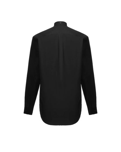 Men's cotton shirt with removable collar