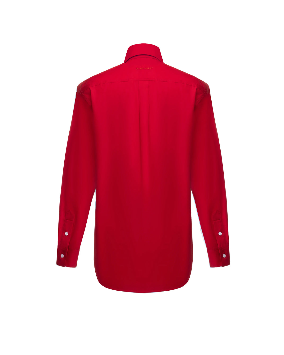 Women's cotton shirt with removable collar