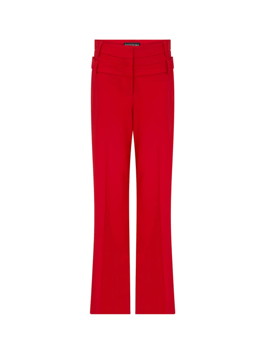 DOUBLE WAISTBAND TROUSERS