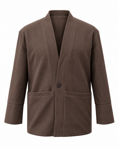 Kimono Relaxed Blazer Brown
