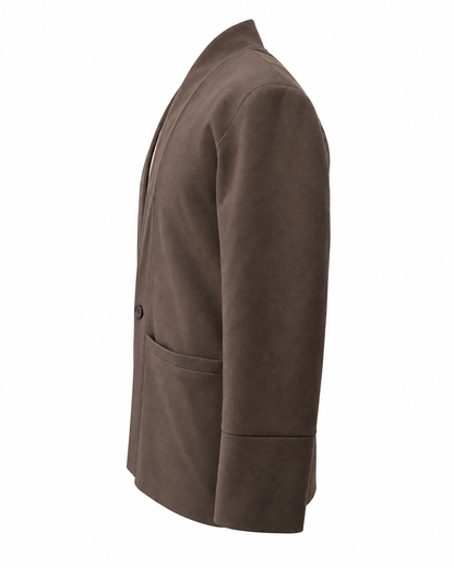 Kimono Relaxed Blazer Brown