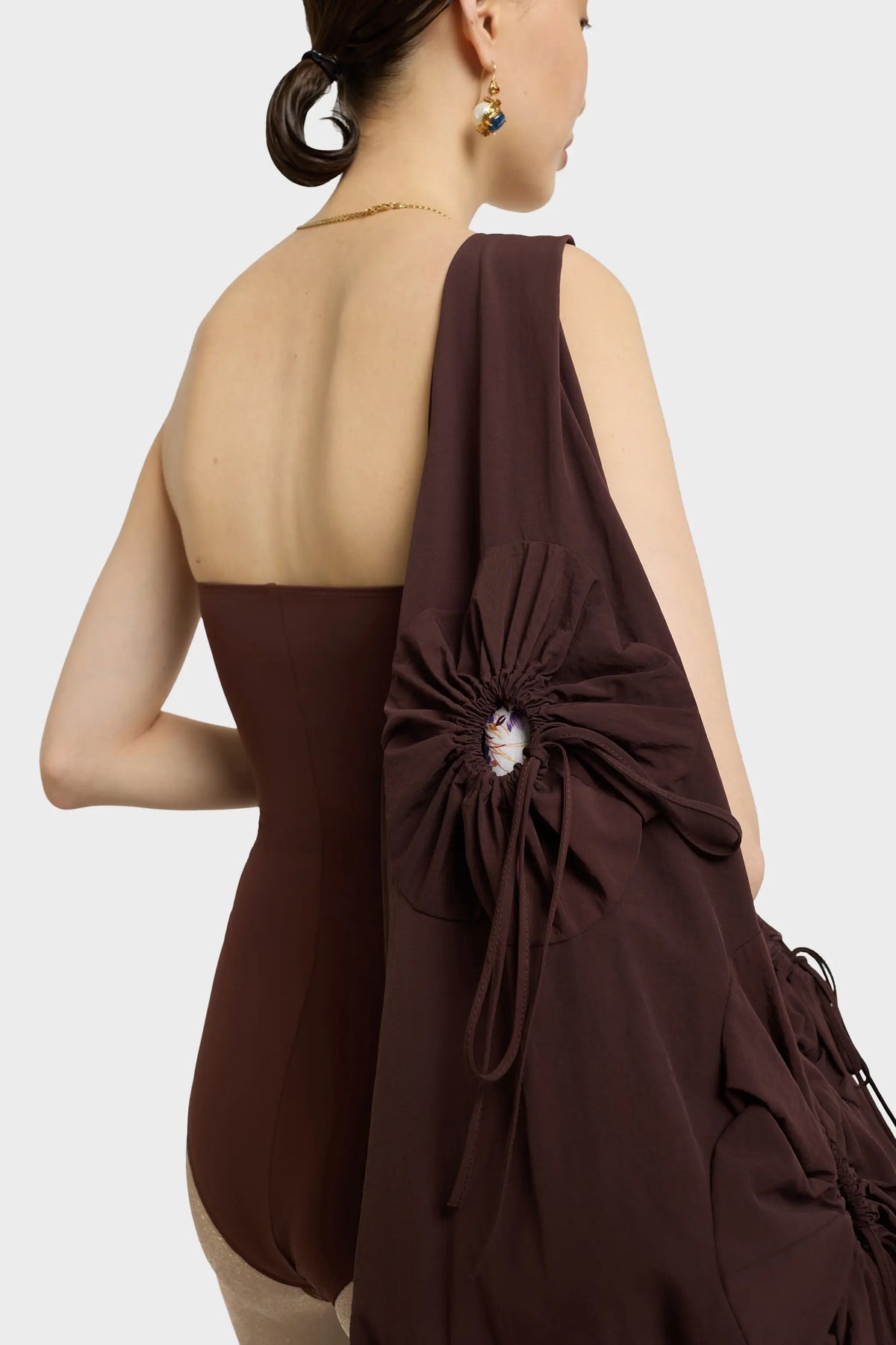 FLOWER BAG BURGUNDY