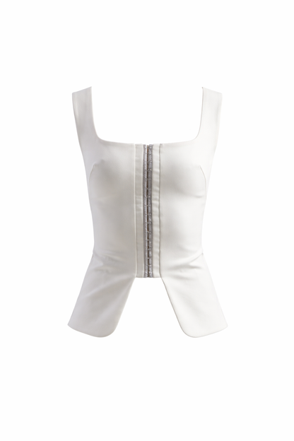 White Top With Hooks