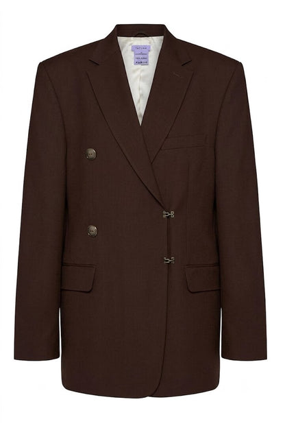 Oversize Blazer With Hooked Buttons