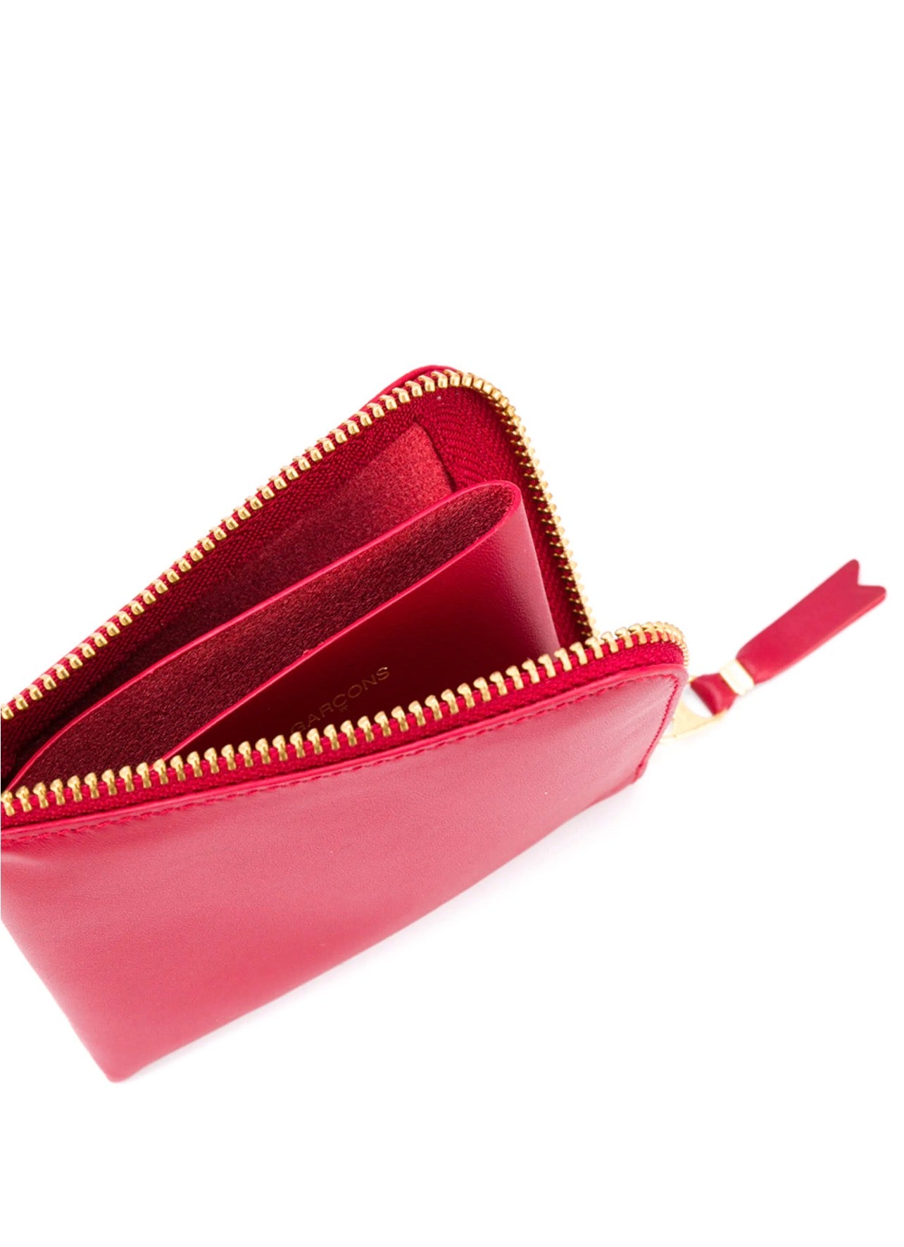Wallet with Side Zip Burgundy