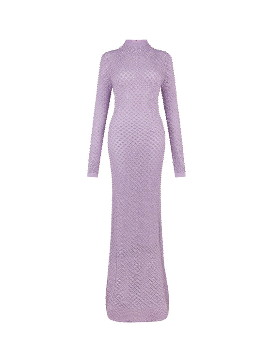 LILAC KNIT GOWN