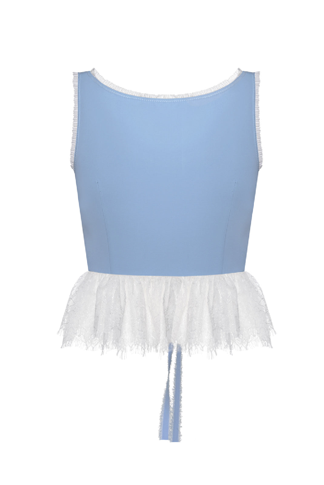 LIGHT BLUE CROPPED CAMISOLE