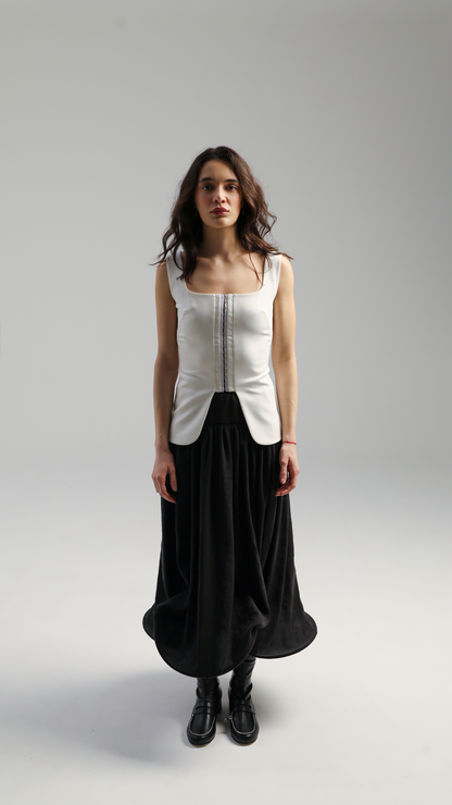 White Top With Hooks