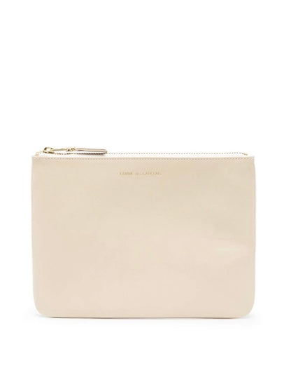 Big Leather Wallet Off White