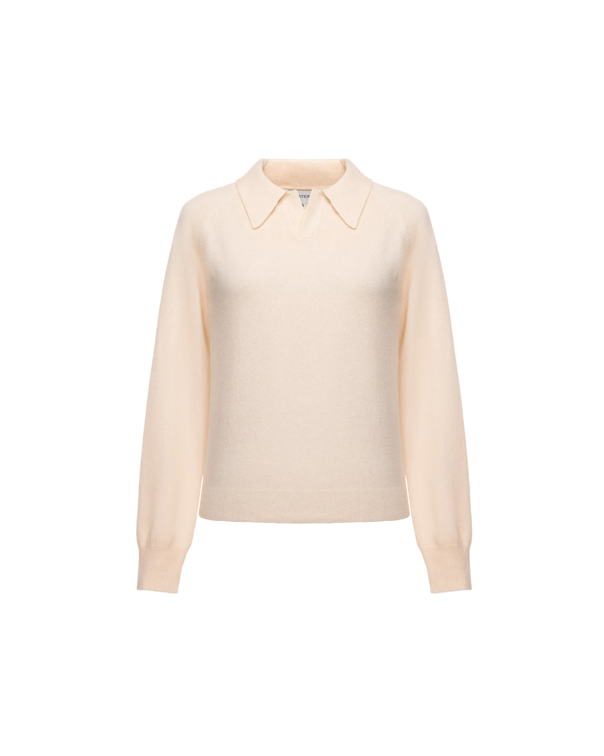 Cashmere knit polo